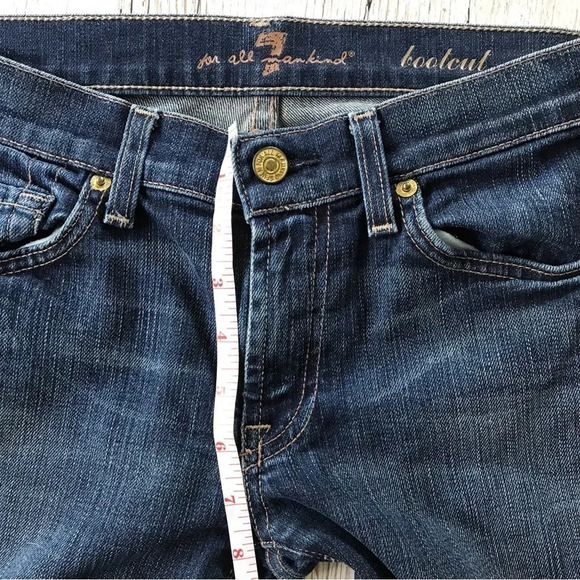 7 For All Mankind Boot Cut Jeans Size 27 - Picture 8 of 16